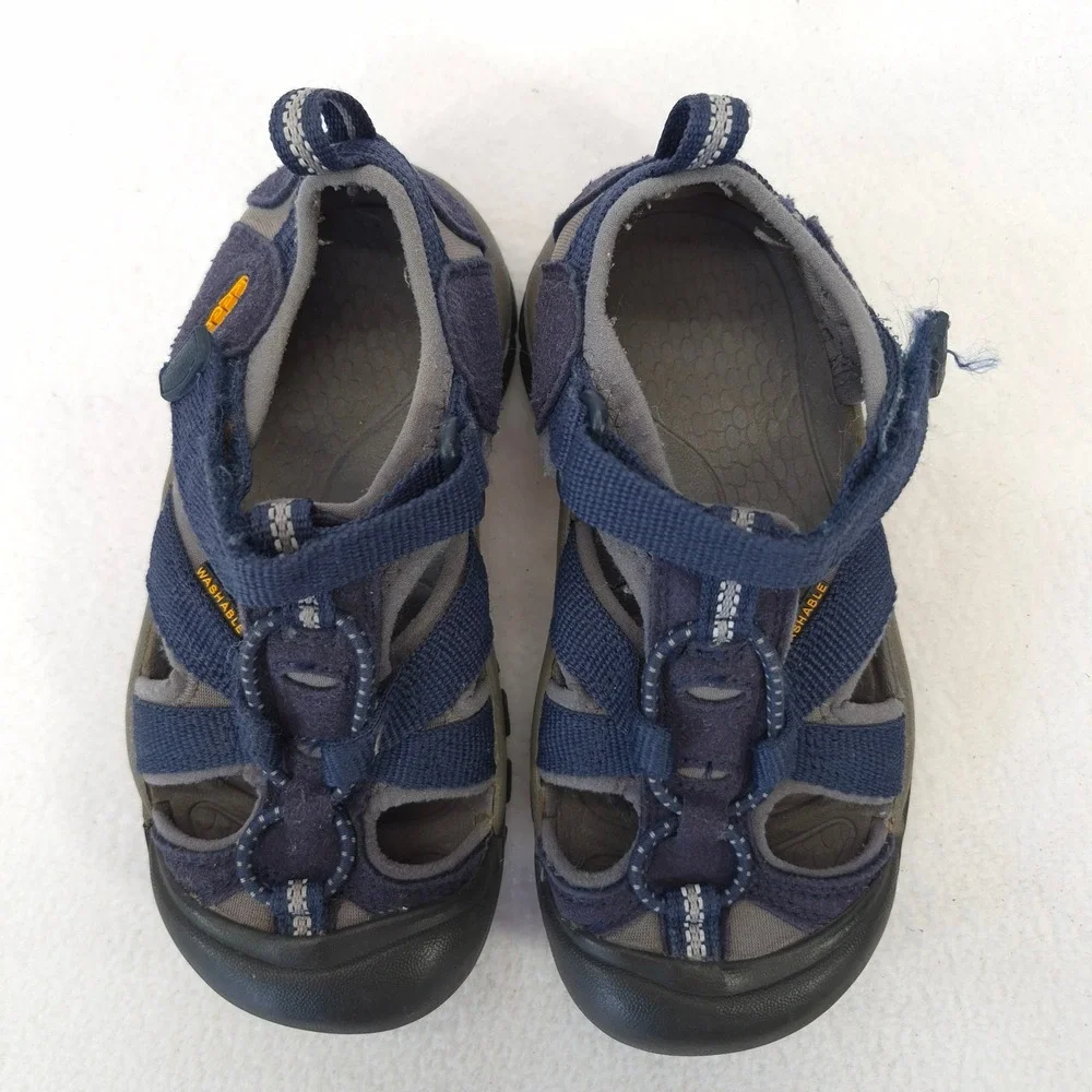 Keen Newport H2 Kids Navy Blue Sport Sandals Hook and Loop 1022839 Size 11